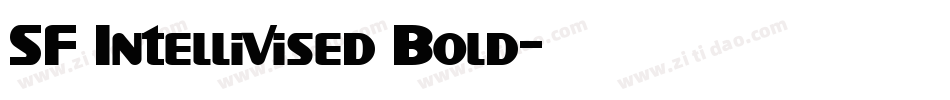 SF Intellivised Bold字体转换